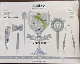 SET BARMAN INOX 5 PZ GIN TONIC E SPRITZ