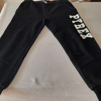 pantaloni tuta neri invernali pyrex x ragazzo/a
