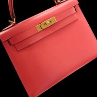 Hermès Kelly 28 Epsom rosa 2016 like new fatture