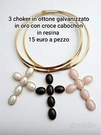 Lotto di Bigiotteria nuova in ottone e alluminio