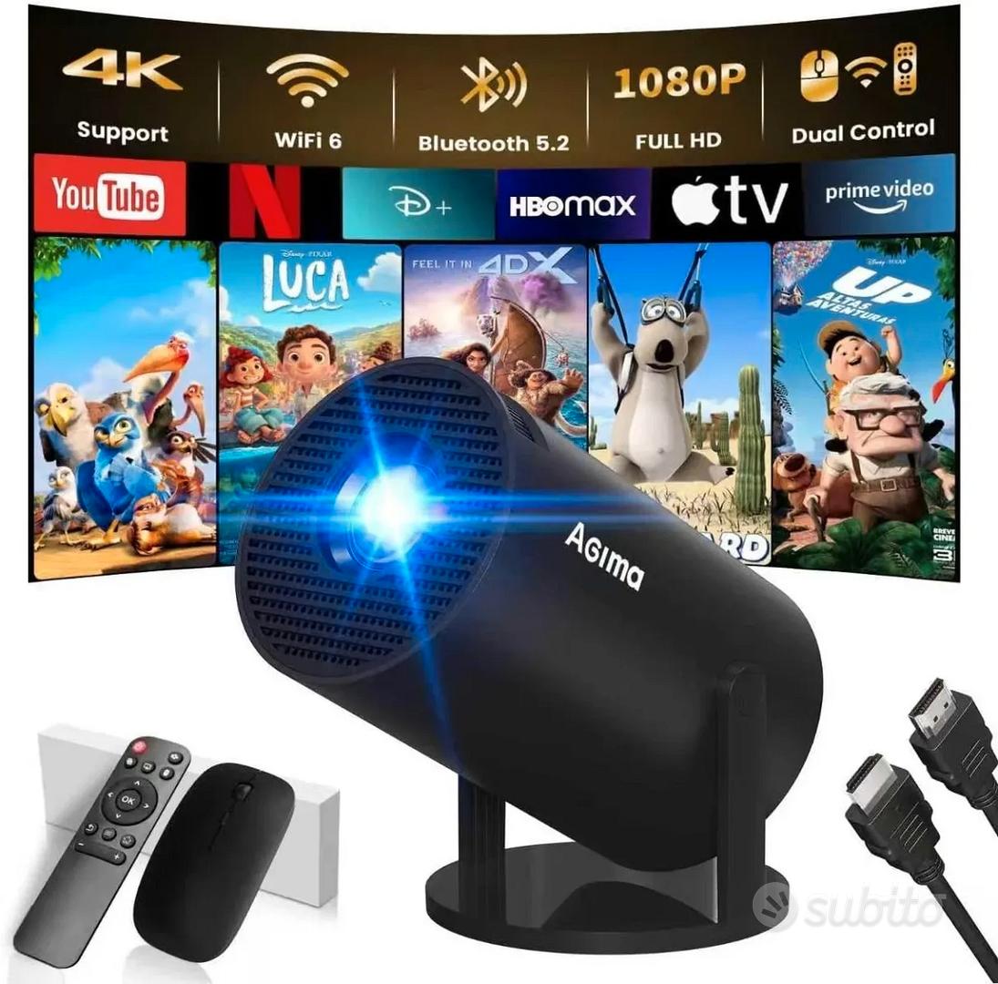 Proiettore Portatile 4K 1080P HD 2025 - WiFi 6, Bluetooth 5.2, Correzione Trapezoidale | Compatibile Con IPhone/Android/PC - Foto 6