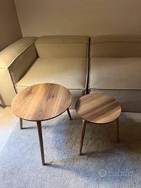 2 tavolini da salotto in legno