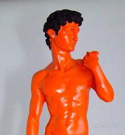 Statuetta David “Halloween (orange)” decor. a mano
