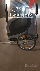 Rimorchio bici per cane