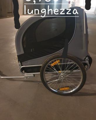 Rimorchio bici per cane