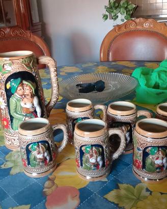 Set caraffa e boccali