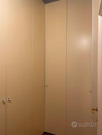 Armadio guardaroba bianco opaco