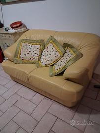 Divano 2 posti in pelle