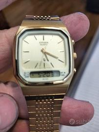 Orologio citizen  vintage dorato mai usato