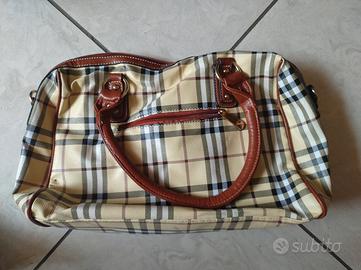 borsa borsone donna lavoro stile Burberry 