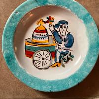 Piatto ceramica vintage De Simone