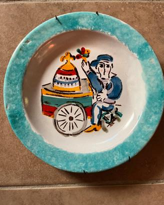 Piatto ceramica vintage De Simone