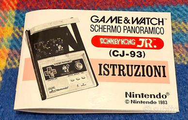 Game & Watch Nintendo Donkey Kong JR CJ 93 manuale