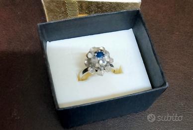 anello antico a fiore 