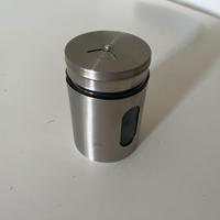 6 vasi spezie 100 ml vetro acciaio con dosatore