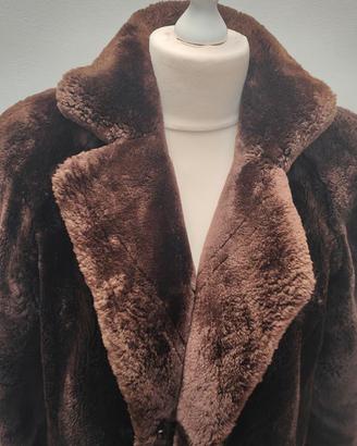 Pelliccia vintage visone marrone anni 80