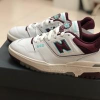 New balance 550 burgundy cyan bordeaux 37