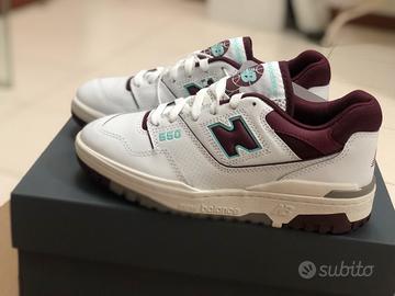 New balance 550 burgundy cyan bordeaux 37 38