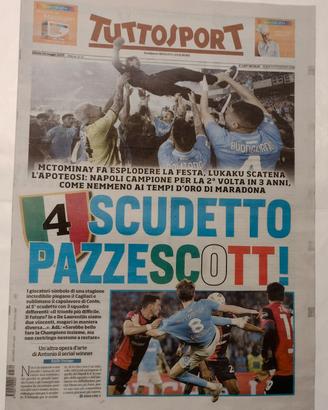 Tutto sport Napoli scudetto 24 maggio 2025