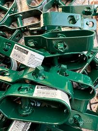 35 Tendifilo ferro plastificato verde nuovi