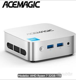 Mini pc AMD Ryzen 7 6800H SSD 1TB RAM 32GB  