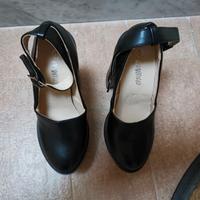 Scarpe con tacco e plateau