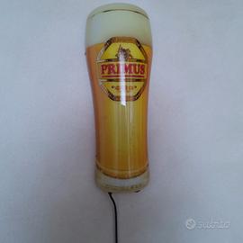 insegna  da parete al neon della PRIMUS BEER 