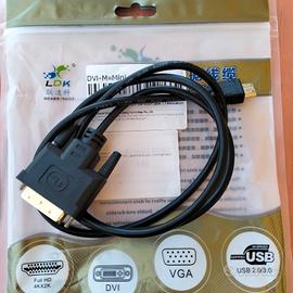 Cavo 1mt da Mini HDMI a DVI 24+1