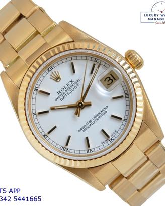 ROLEX Datejust 78278 Medium 31MM white romans dial