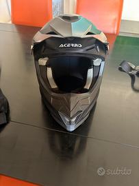 Casco acerbis cross/enduro mai usato - taglia L