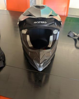 Casco acerbis cross/enduro mai usato - taglia L