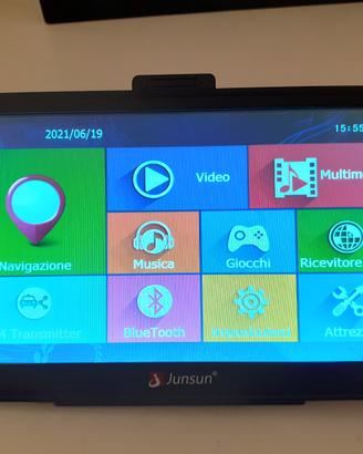 GPS Navigatore e Multimedia-D100BT Bluetooth Junsu