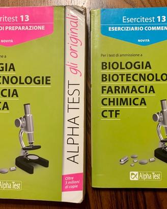 Manuale Alpha test biologia farmacia chimica CTF
