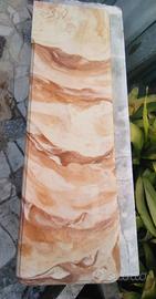 mensola in marmo sintetico lucido cm 95 x 29,5 x 2