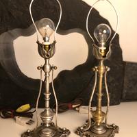 Lampade anni 20 ottone nichelato