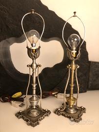 Lampade anni 20 ottone nichelato