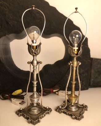 Lampade anni 20 ottone nichelato