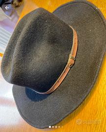 cappello da cowboy 100% in lana