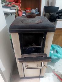 stufa a legna a colonna 