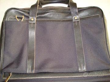 Originale borsa da lavoro nera Pollini