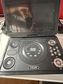 Lettore dvd dvx cd -r rw mp3/4 card e tv