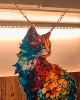 Decorazione sospesa artistica Gatto Maine
coon top