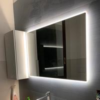 Specchio bagno LED cornice 100x70