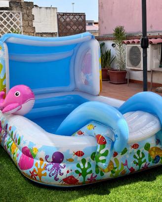 Intex 57447NP Piscina Balena Rosa & Amici