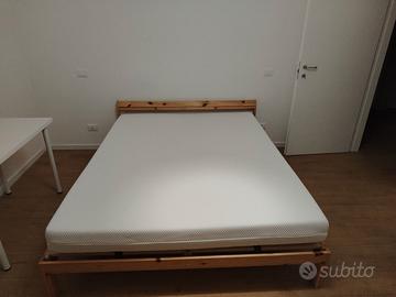 Letto matrimoniale più materasso  sfoderabile