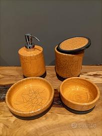 Set Accessori Bagno, nuovo, ceramica fatta a mano