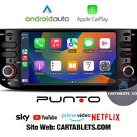 Navigatore Carplay tablet touch FIAT PUNTO EVO