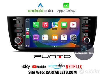 Navigatore Carplay tablet touch FIAT PUNTO EVO