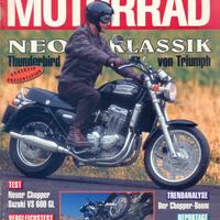 Rivista tedesca MOTORRAD numero 2 del 1995