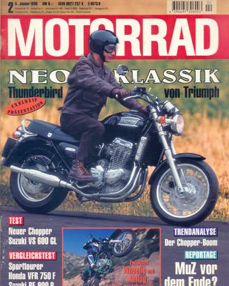 Rivista tedesca MOTORRAD numero 2 del 1995